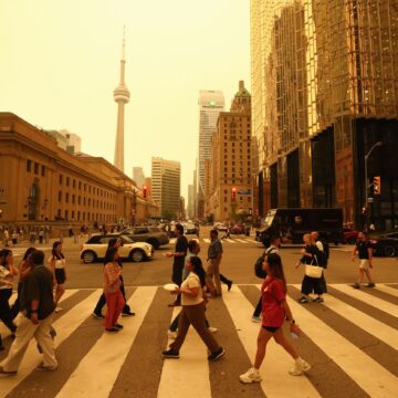 Smoke From Canada’s Wildfires Turns Skies Sickly Orange Across the Eastern US